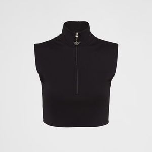 prada stretch jersey crop top 🐀